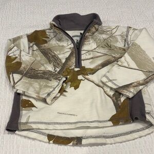 Real tree Kids Camo Quarter-Zip Pullover